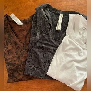 NWOT Set of three XS Athleta Black Tank Tops